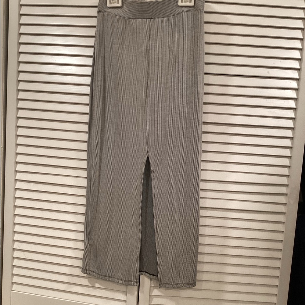 Silence & Noise Y2K pinstripe maxi  skirt With back slit ..